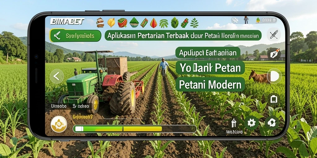 Tangkapan layar gameplay BIMABET menampilkan aktivitas pertanian yang seru.