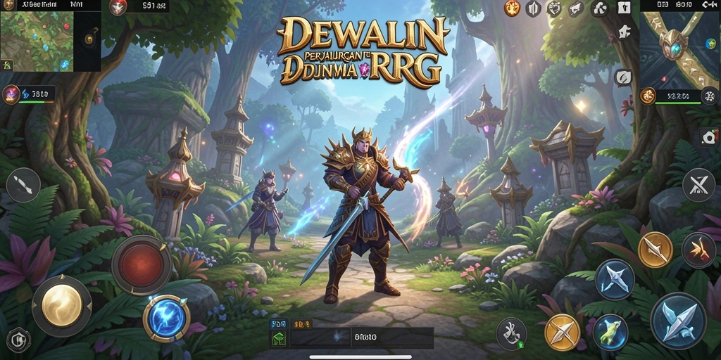 Tampilan seru gameplay DEWALIN dalam petualangan RPG.