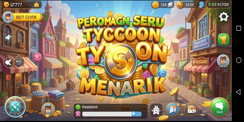 Tampilan gameplay GT777 yang menegangkan dan strategis dalam dunia Tycoon.