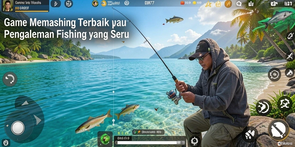 Screenshot utama IDR77 menampilkan aksi memancing yang mendebarkan.