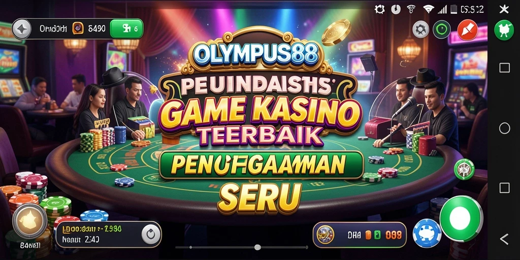 Screenshot OLYMPUS88 menampilkan gameplay Kasino yang seru dan interaktif.