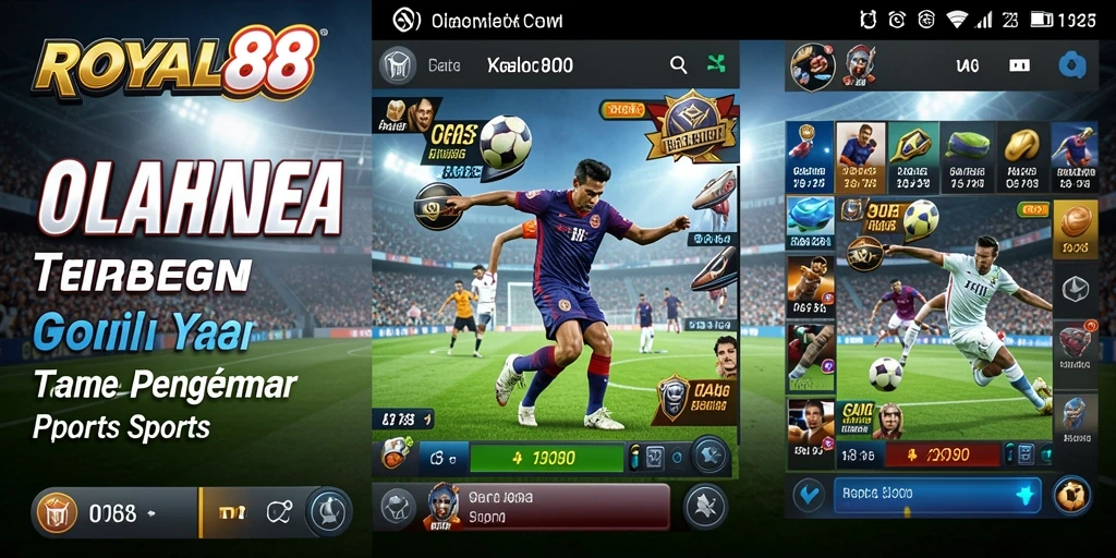 Gameplay mendebarkan ROYAL88 dalam aksi olahraga.
