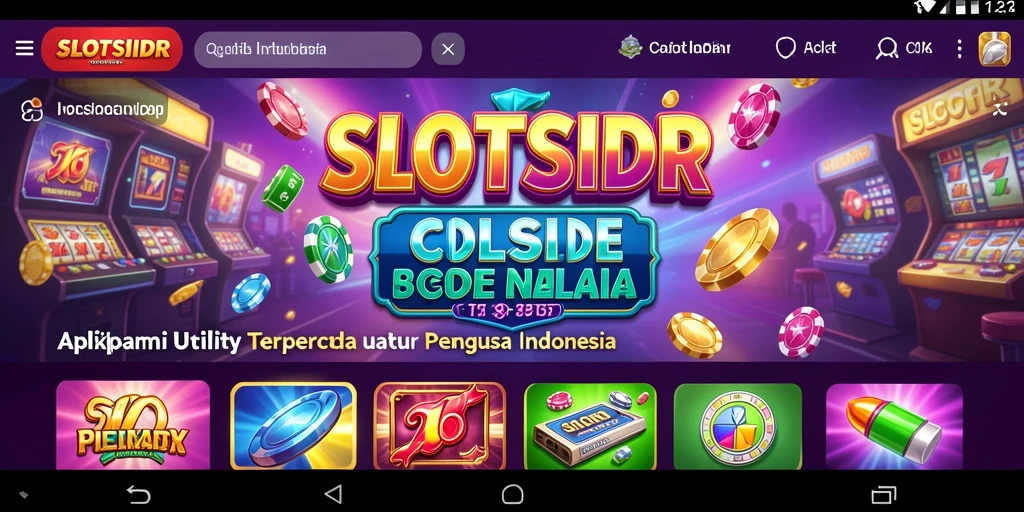 Tampilan antarmuka SLOTSIDR yang modern dan berfungsi dengan baik.