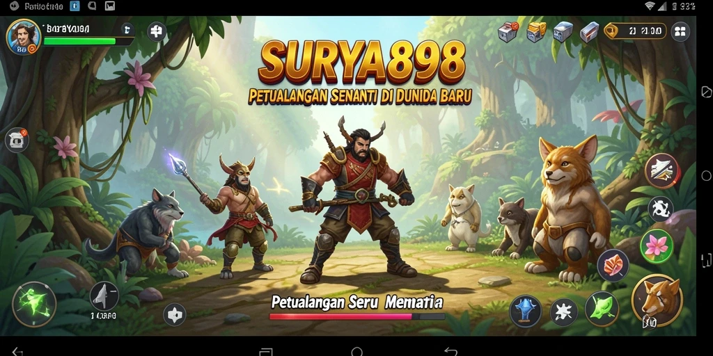 Tampilan menarik dari gameplay seru di SURYA898.