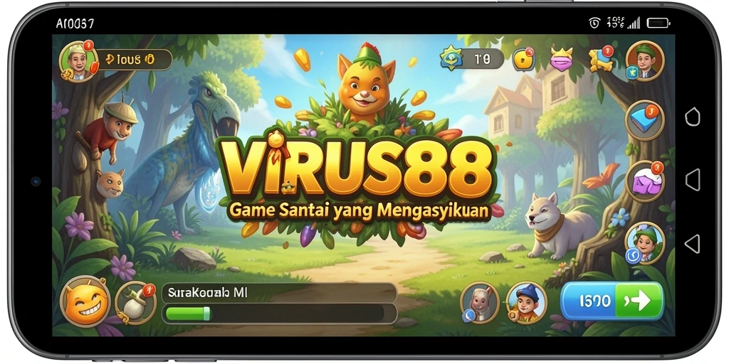 Screenshot utama VIRUS88 menampilkan gameplay yang seru dan interaktif.